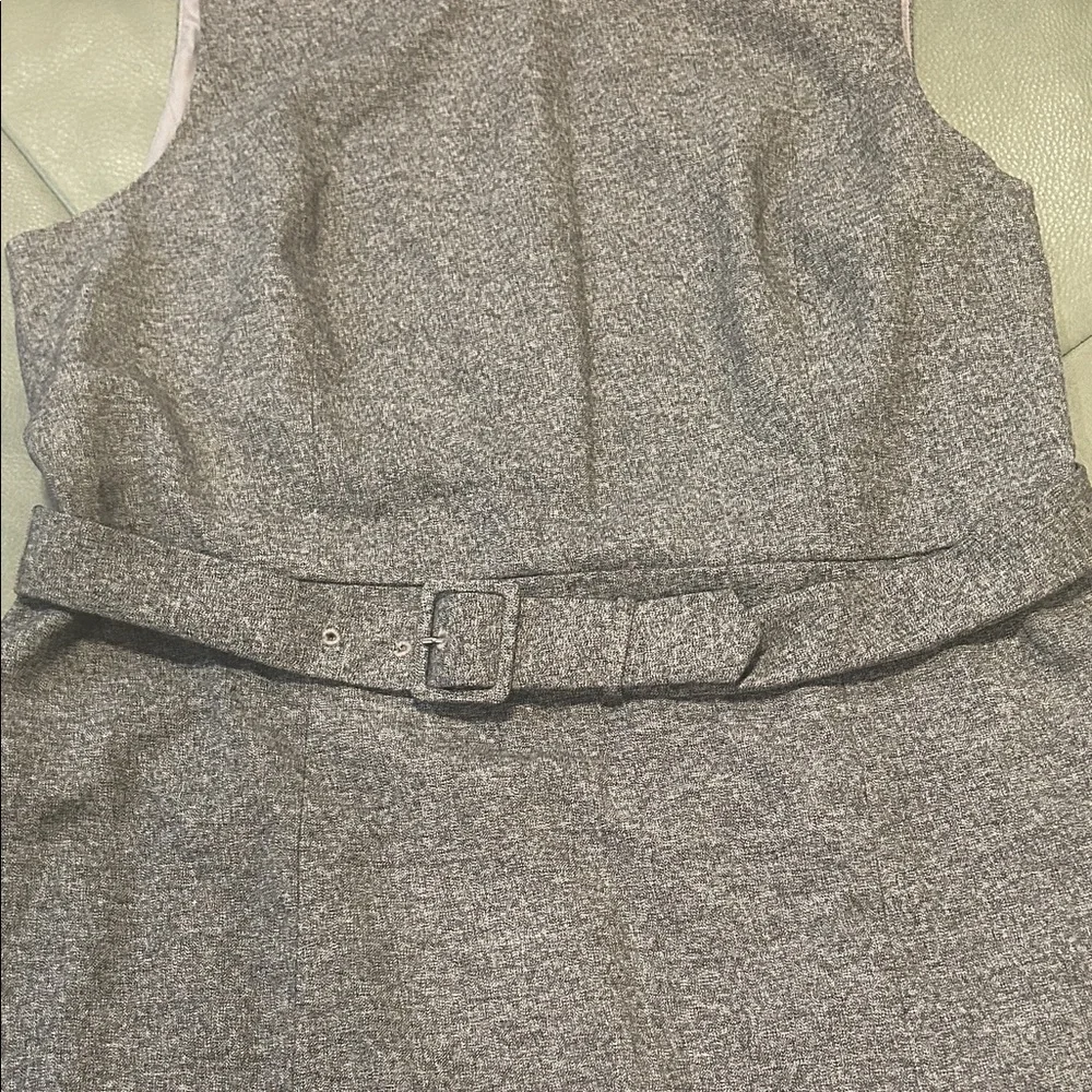 Ann Taylor Factory Gray Belted Mini Dress - Picture 3 of 4